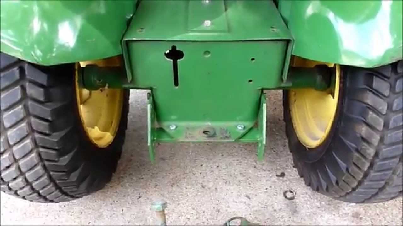 John Deere 110 Round Fender Sleeve Hitch Installation