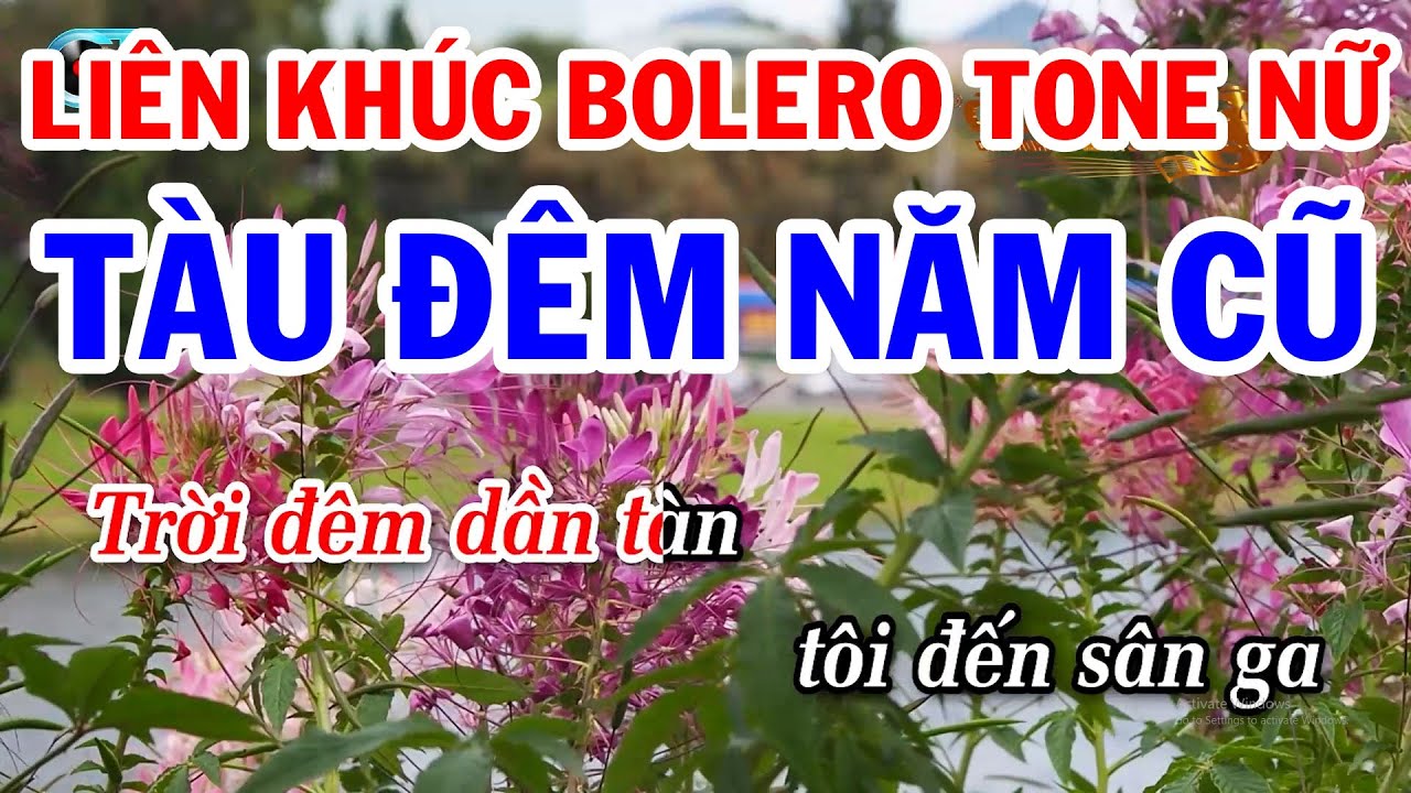 Karaoke Liên Khúc Bolero Tone Nữ Mới Nhất | Tàu Đêm Năm Cũ | Sao Chưa Thấy Hồi Âm