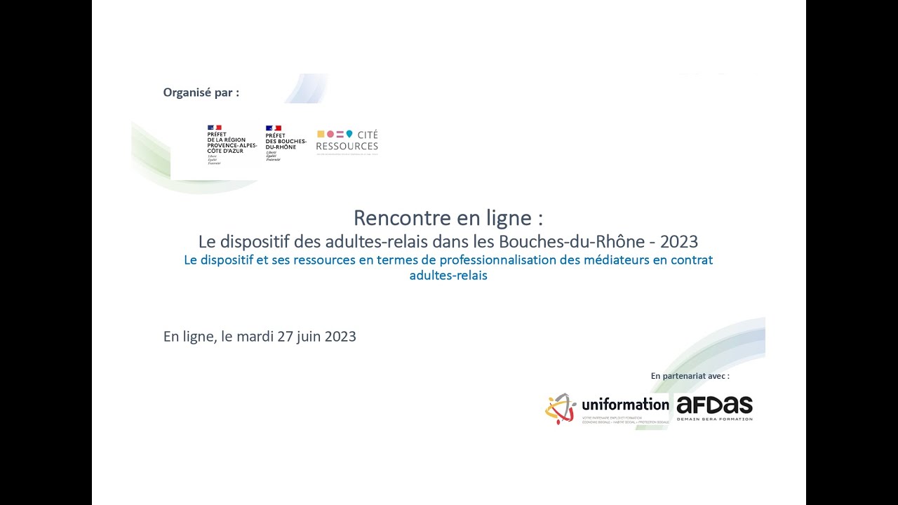Webinaire d'information : le dispositif 