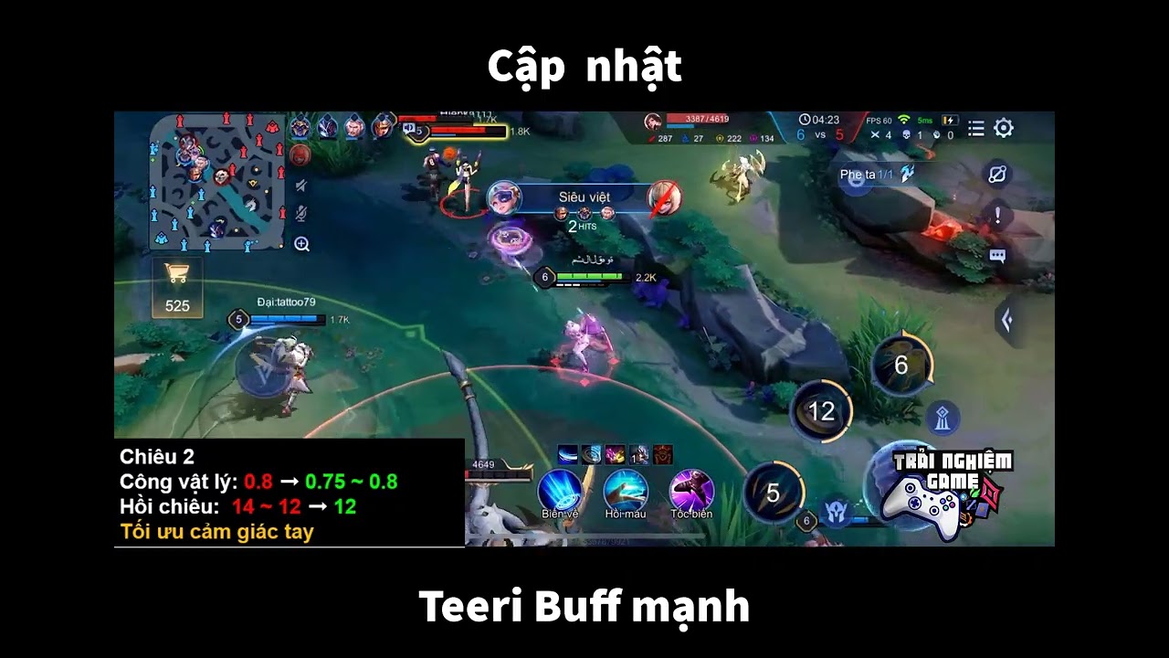 Teeri MS ra mắt đ&atilde; dc Buff TNG trải nghiệm game