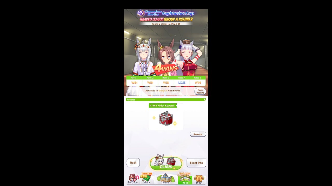 Umamusume: Pretty Derby global version Champion Meeting Sagittarius Cup Day 3