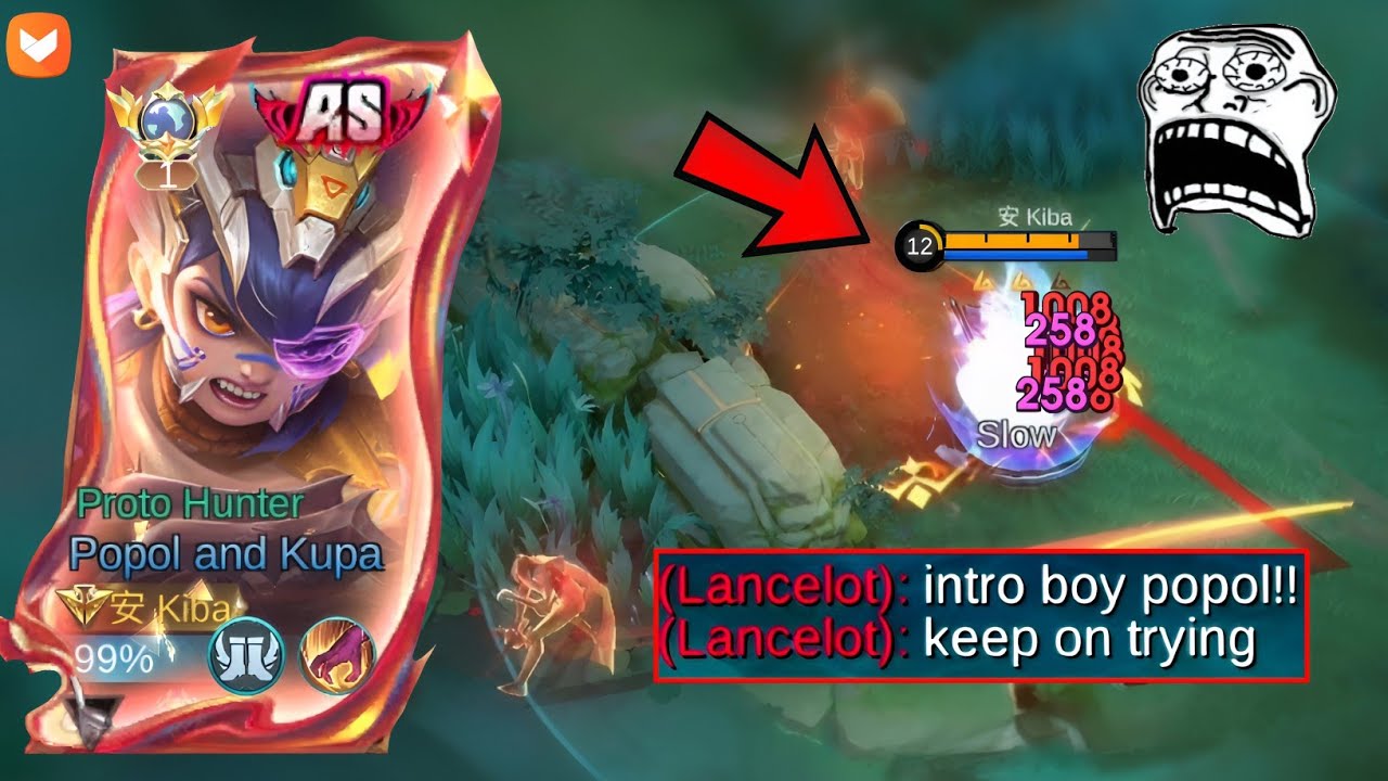 TOP GLOBAL POPOL MEET PRO LANCELOT IN RANK GAME HARD MATCH!!😮😮(must watch!!)