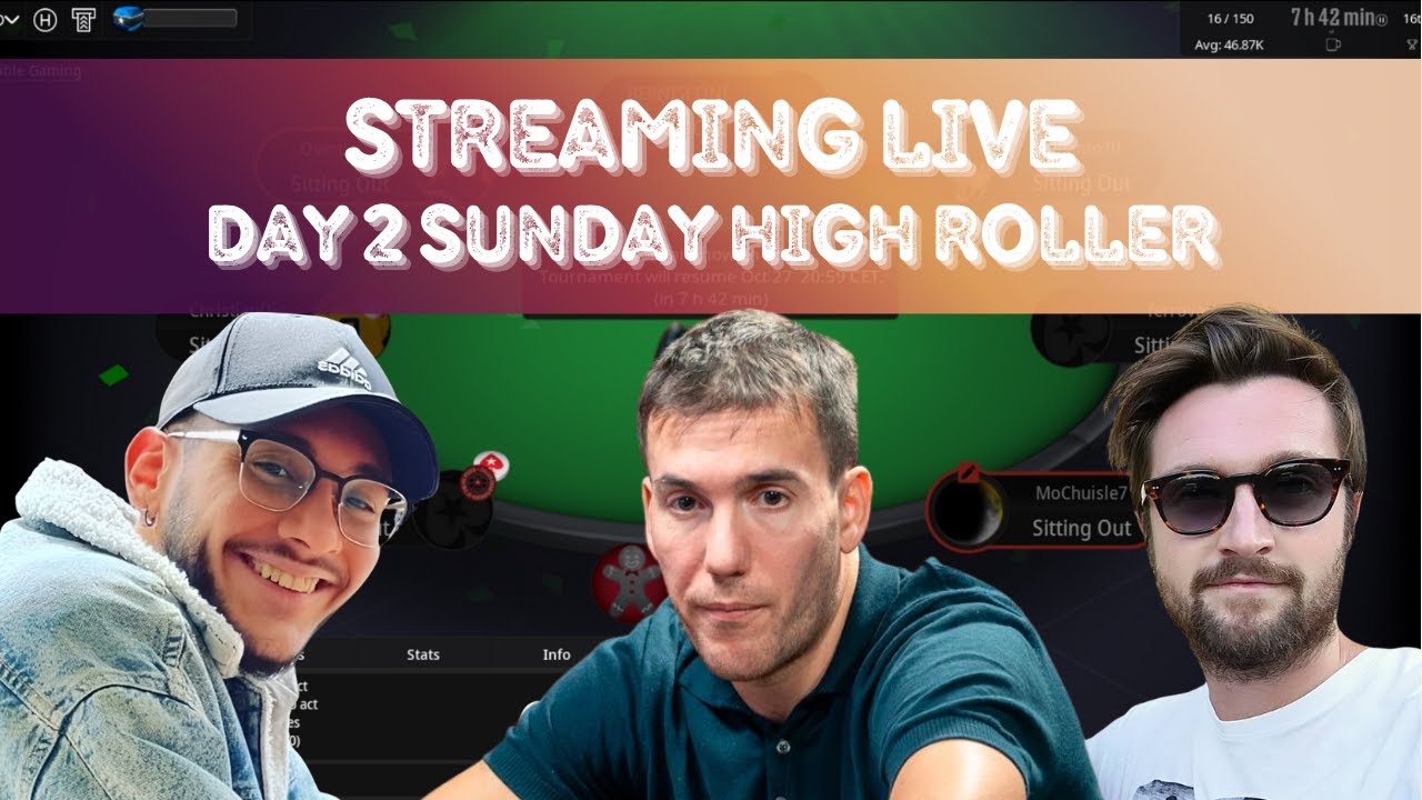 📺 LIVE STREAMING Day 2 250&euro; Sunday High Roller PokerStars - Sisal 27-10-25