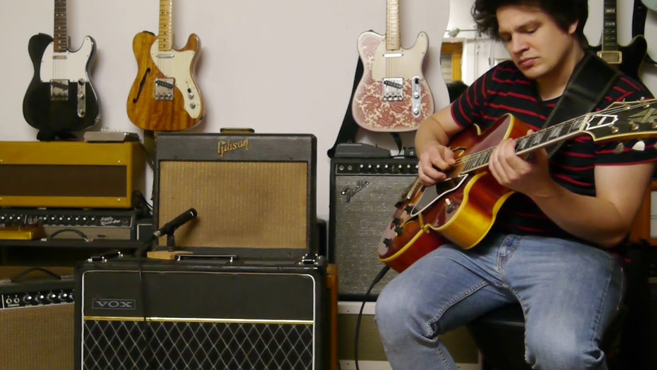 1972 Gibson Super 400 & 1957 Gibson GA-6 Tube Amp (
