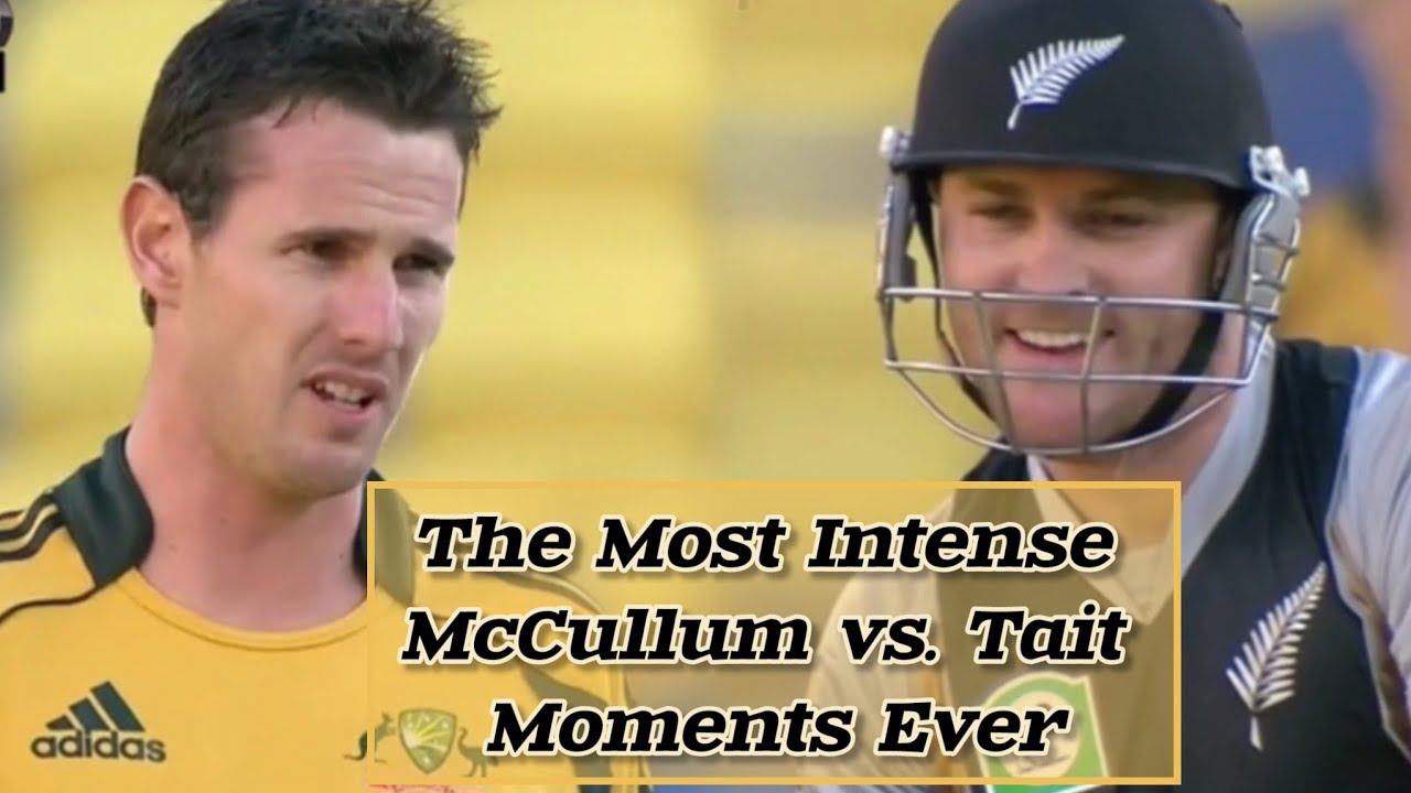 The Day Tait Almost Silenced McCullum - Australia Vs New Zealand t20