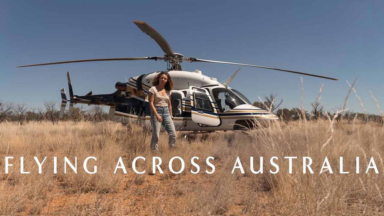 Flying Across Australia In A Helicopter