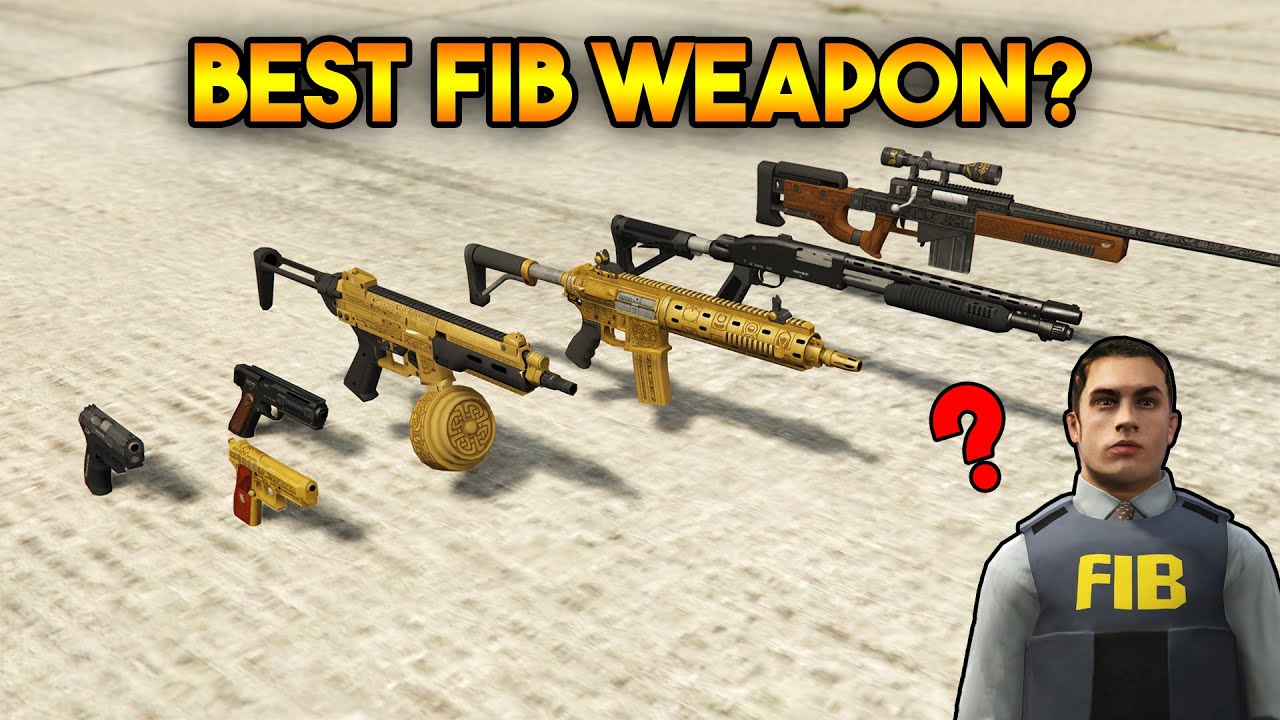 GTA 5 ONLINE : FIB WEAPONS(WHICH IS BEST?)