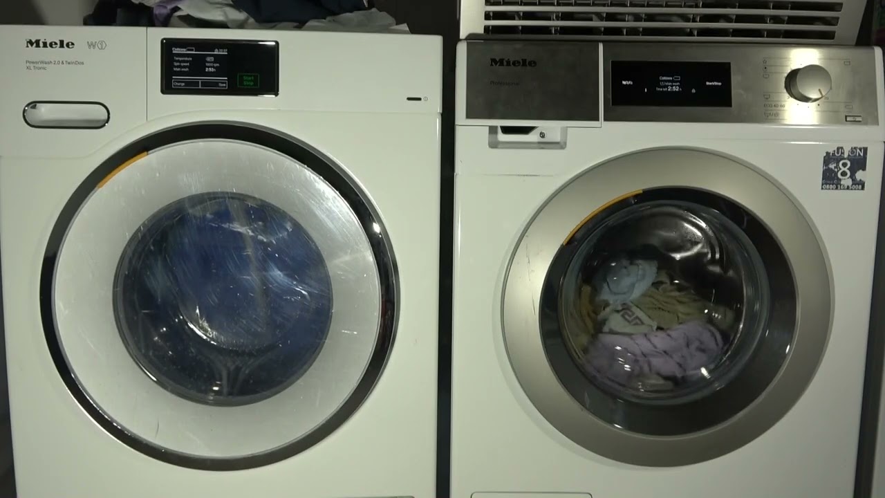 Wash Race - Miele W1 vs. Miele Professional PWM 500 / Cotton standard 60'c eco
