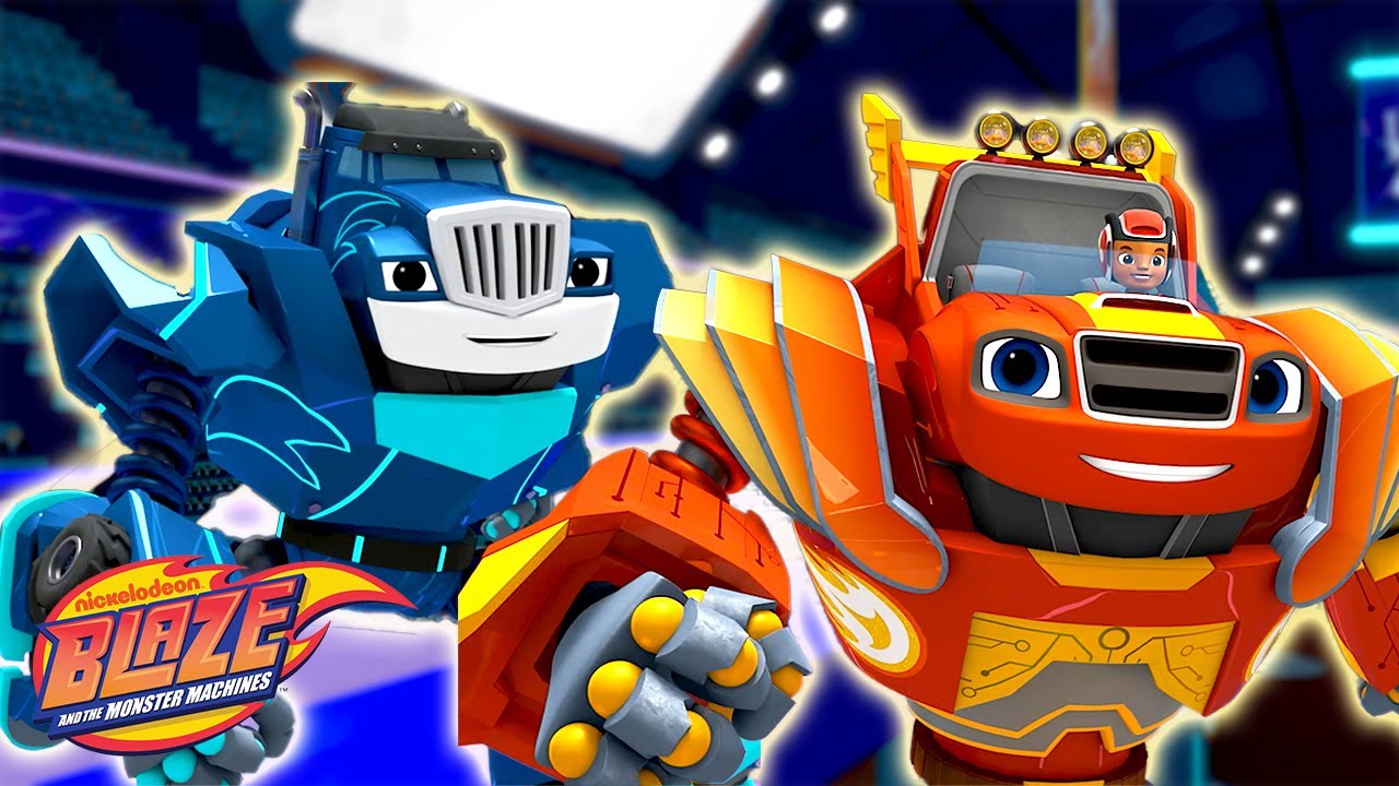 Robot Crusher CHEATS in a Race Against Robot Blaze! 🏁 w/ AJ | Blaze and the Monster Machines