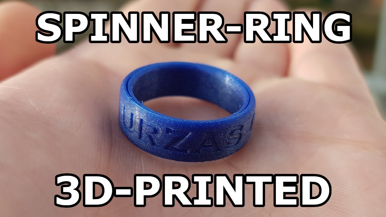 Things to print on a 3d printer: Spinner Ring + Emboss function