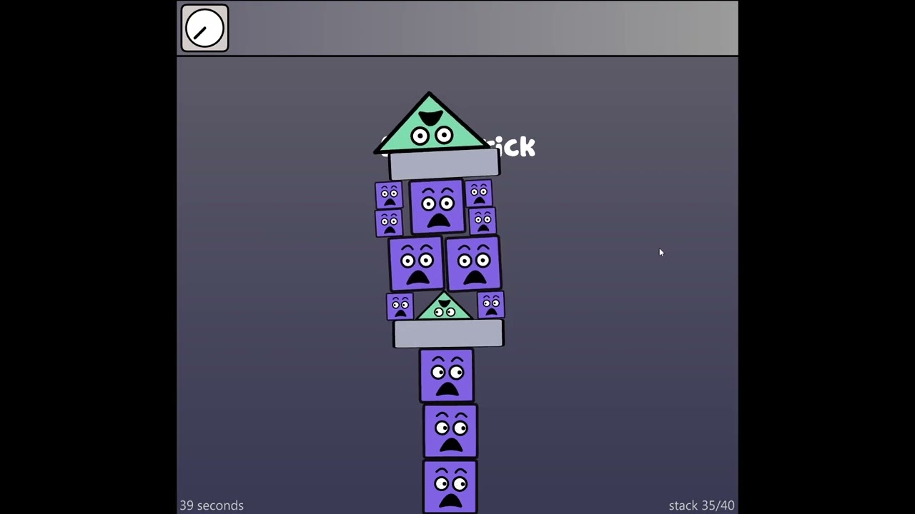 Super Stacker 2 - Hard Stacks Speedrun (94 Seconds).