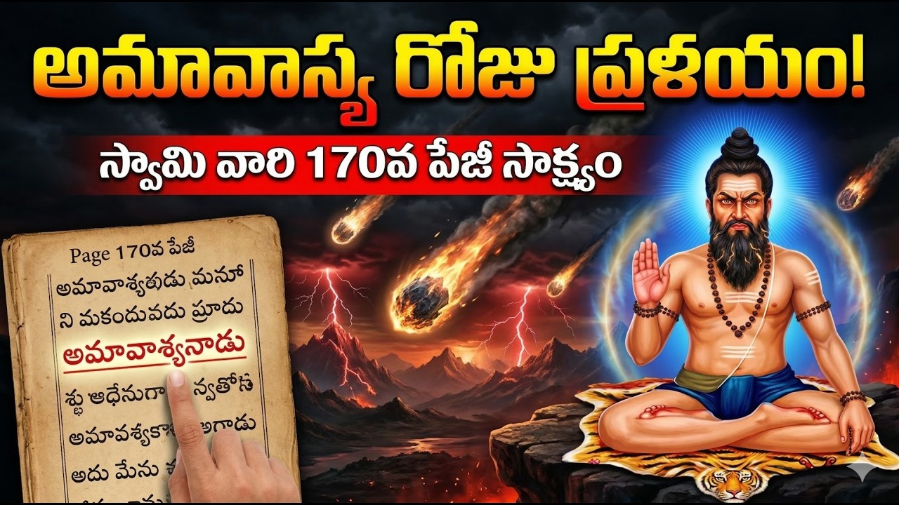 ఇది నమ్మక తప్పదు! అమావాస్య రోజు పిడుగులు పడి ప్రపంచం ఏమవుతుందో చూడండి.. పేజీ నెం. 170 సాక్ష్యం!