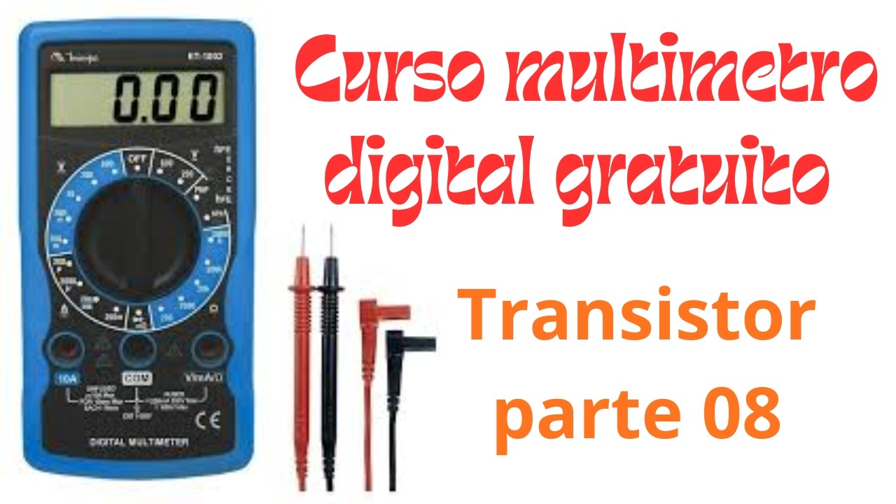 Curso de Multímetro Digital Minipa gratuito escala Transistor ET-1002 600v Ac/dc Cat I Minipa!