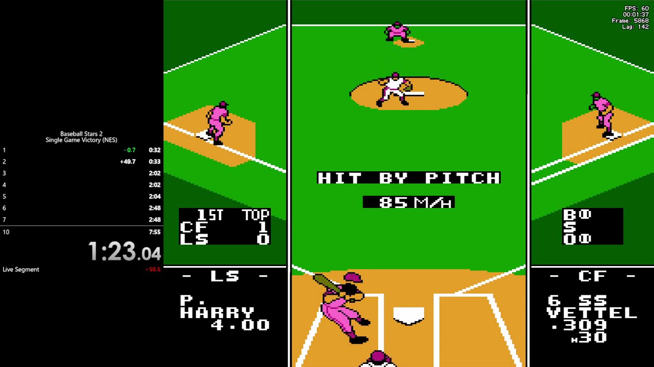 Baseball Stars 2 speedrun in 3:45