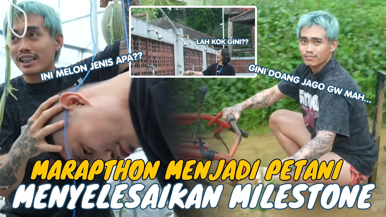 IRL AAA CLAN MENJADI PETANI PADI & MELON‼️ALOY JAGO NEGBAJAK SAWAH🔥🔥😮😮 #marapthon #aaaclan