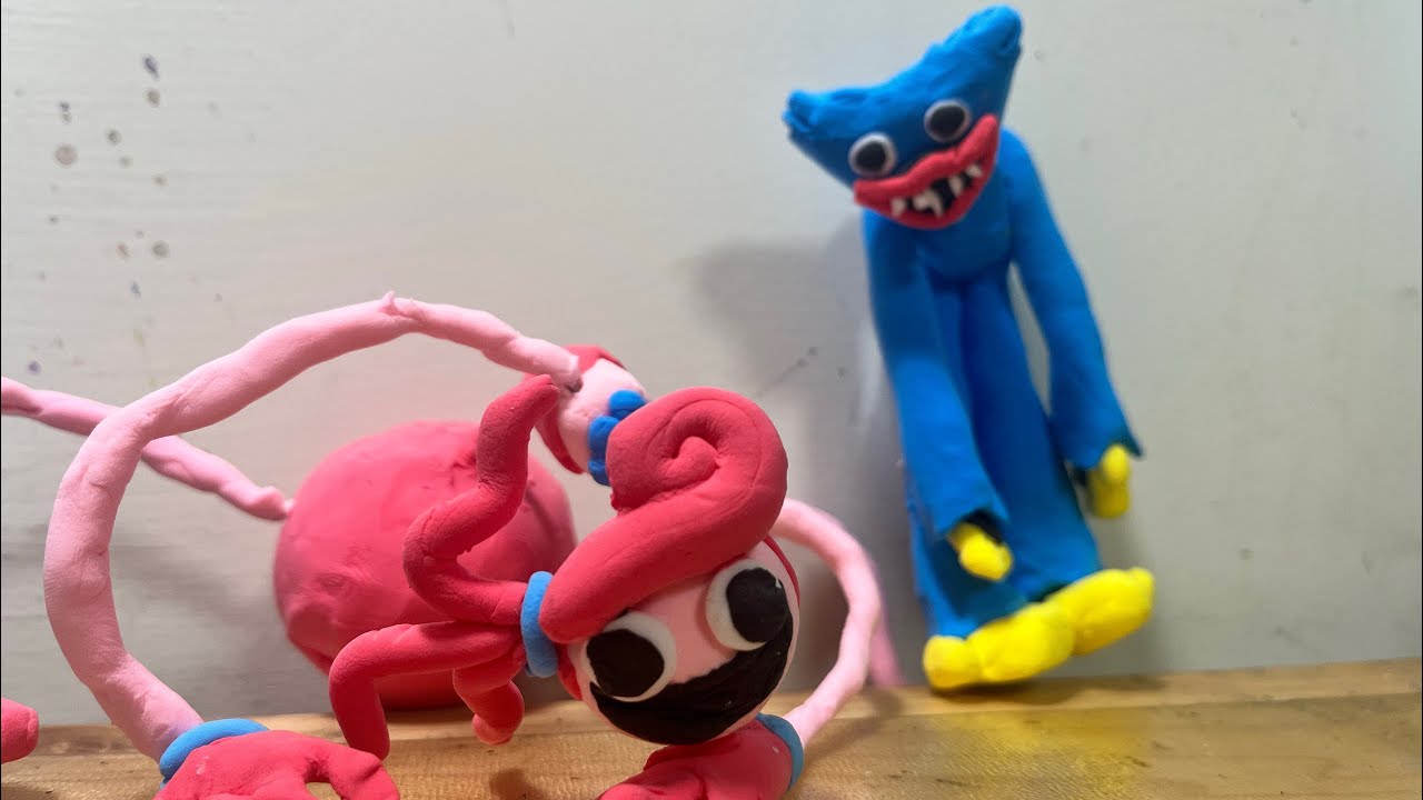 Poppy playtime 重製版|huggy wuggy|mommy longlegs｜黏土教學39