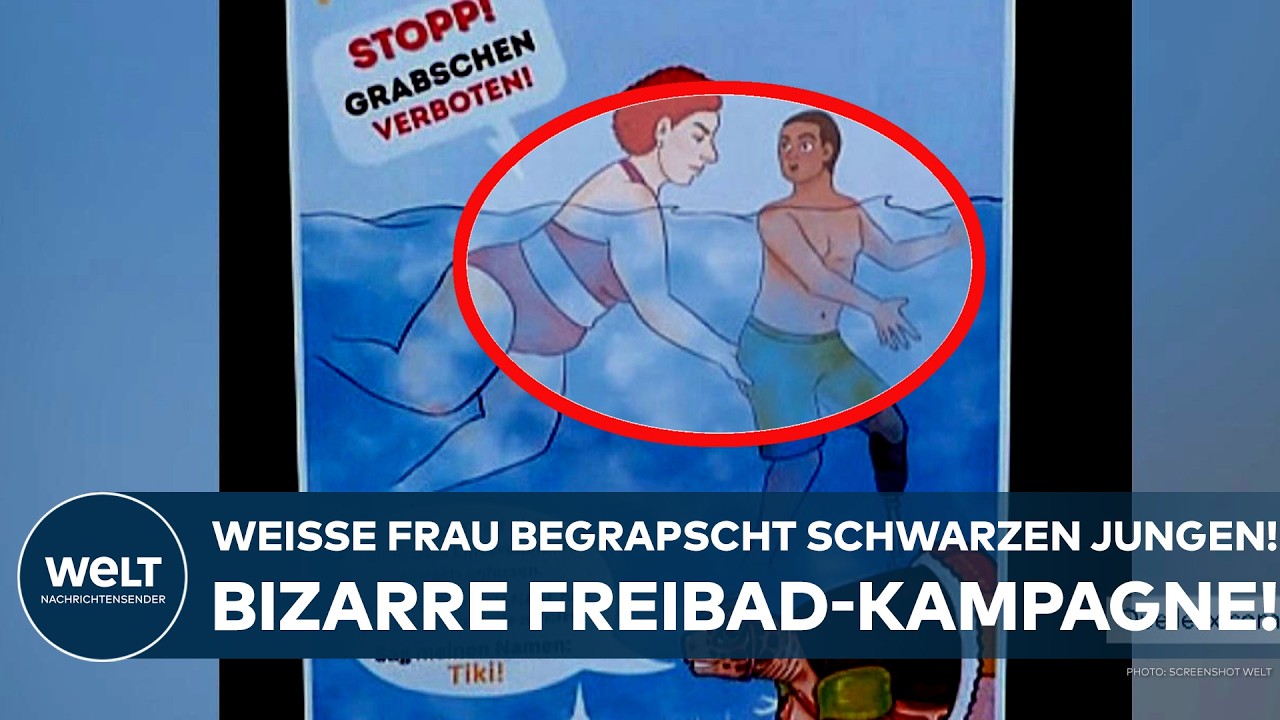 B&Uuml;REN: Wei&szlig;e Frau begrapscht schwarzen behinderten Jungen!&nbsp;Bizarre Kampagne gegen Freibad-&Uuml;bergriffe