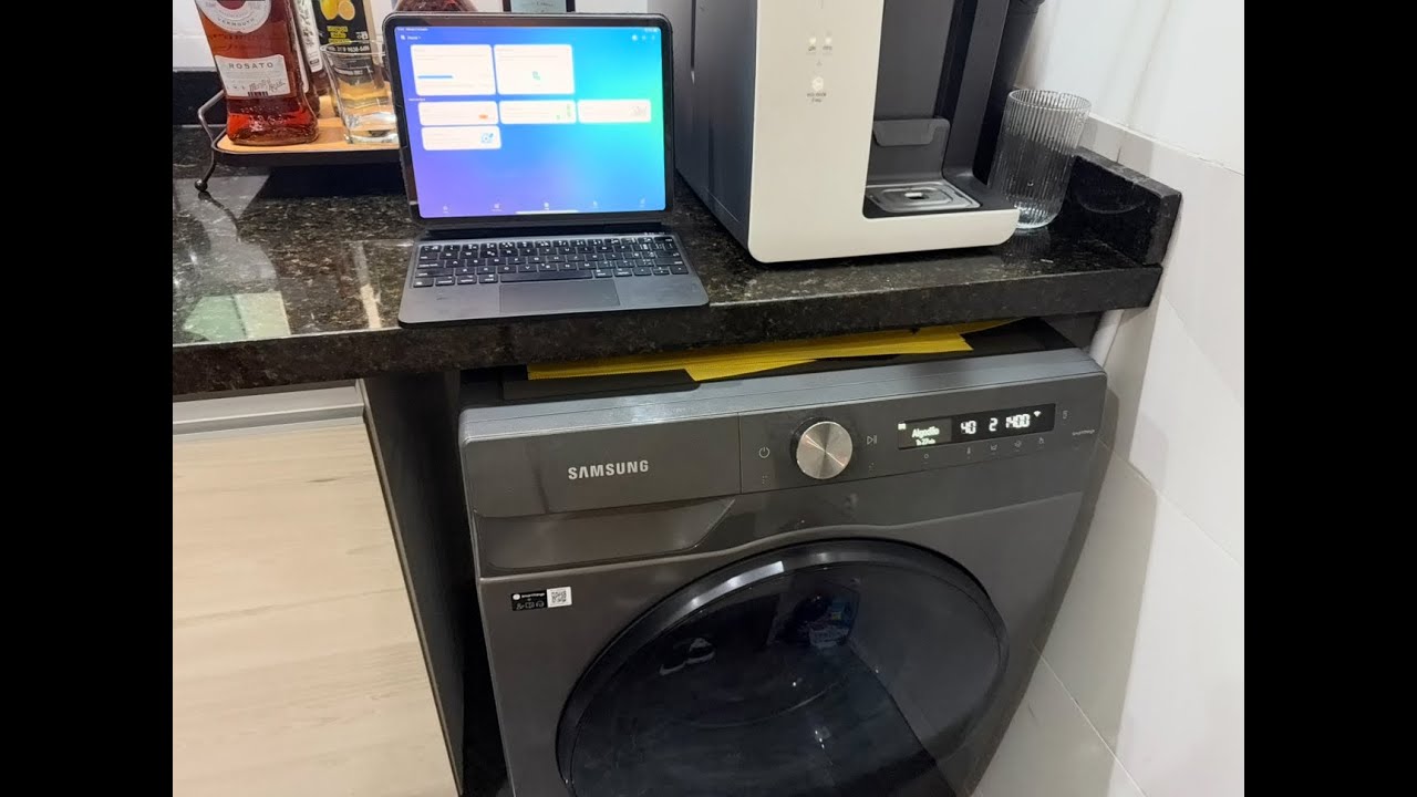Lavadora Samsung WD13T usando app SmartThings