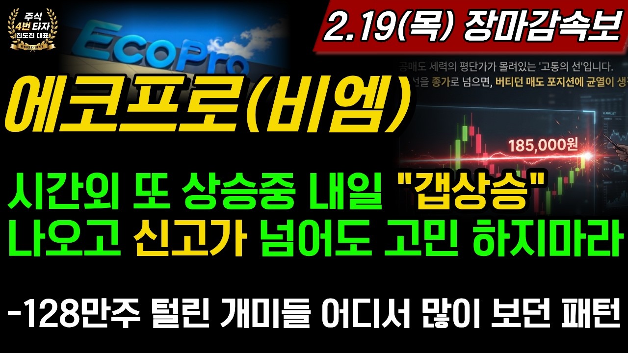 [2차전지] 에코프로,에코프로비엠🎉시외 또 상승중 내일 