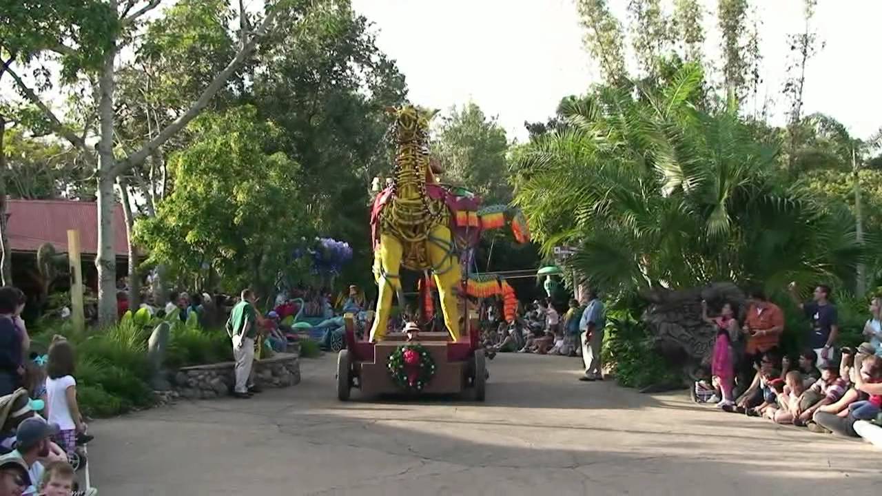 Mickey's Jingle Jungle Parade 2011 -  Disney's Animal Kingdom Park Christmas - Walt Disney World