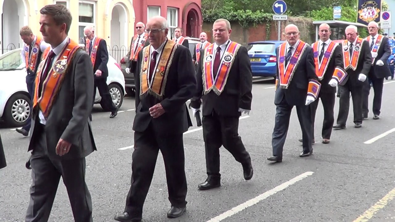 Lisburn District No 6. Annual Orange Service to Christ Church 9/7/2017