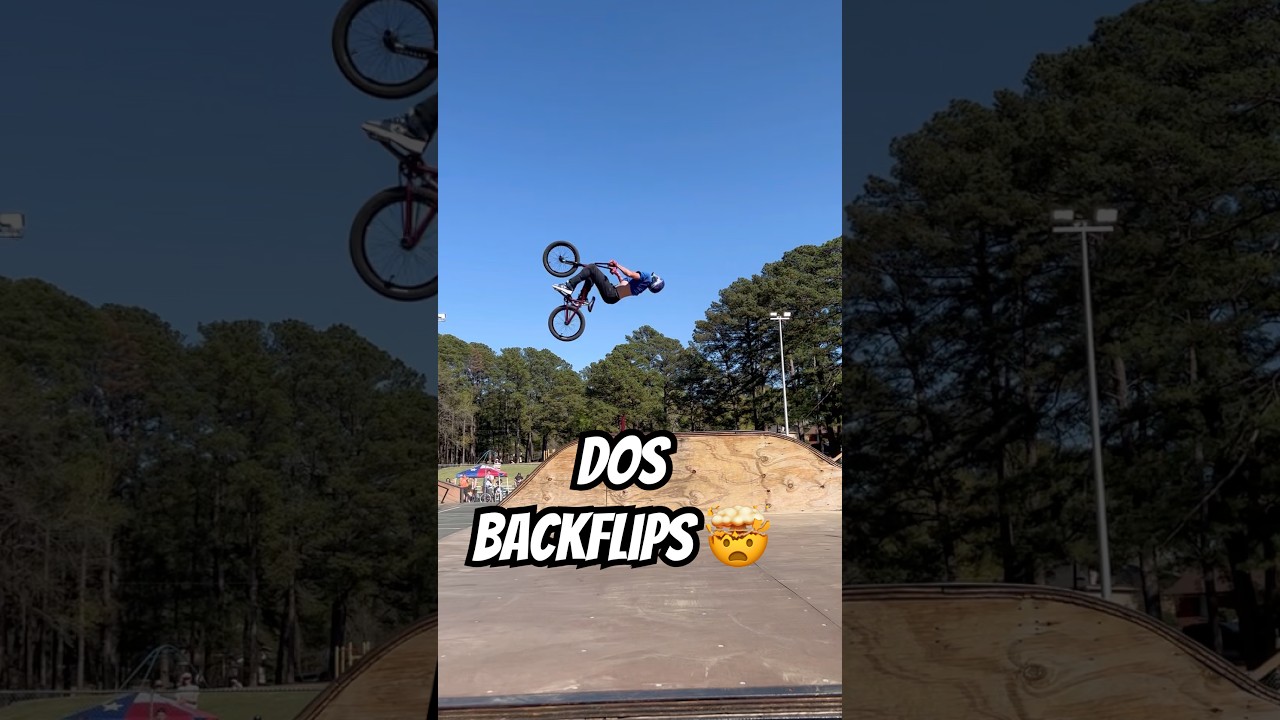 Bmx pro rider Landon double backflip 🕊️❤️ vuela alto 🤟🏻 