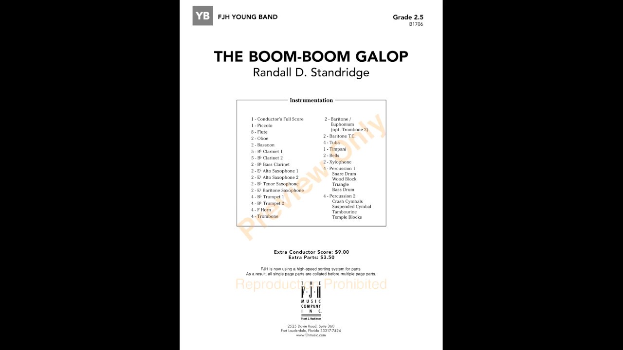 The Boom-Boom Galop - Randall D. Standridge