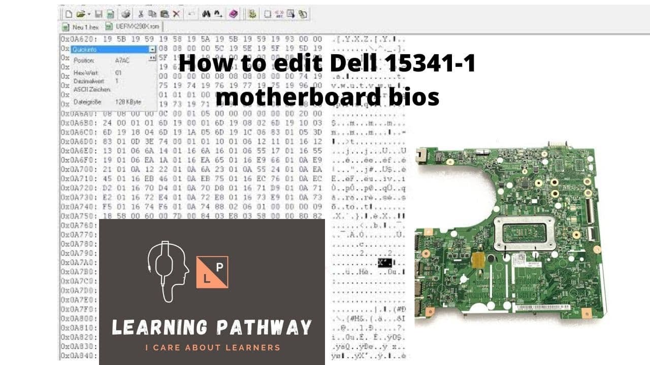 II Dell 15341-1 laptop bios editing  II
