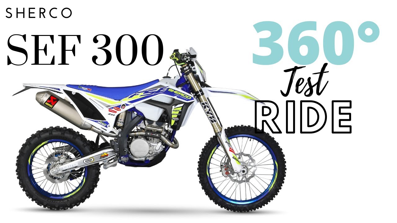 Test riding the 2020 Sherco SEF 300|  FULL 360 VIDEO | 5K RESOLUTION