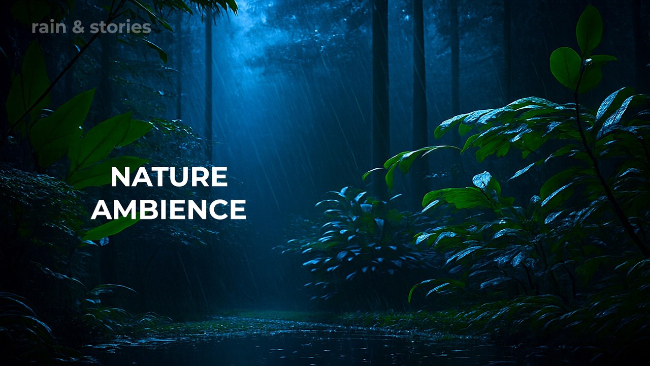 Rain and Soft Piano Sleep 🎹 Nature Sounds Therapy for Self Care and Deep Brain Healing