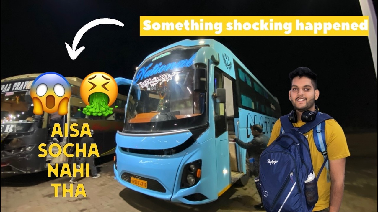 bhopal to ahmedabad by bus | yeh kya ho gaya  | totally unexpected   | tabiat kharab ho gayi