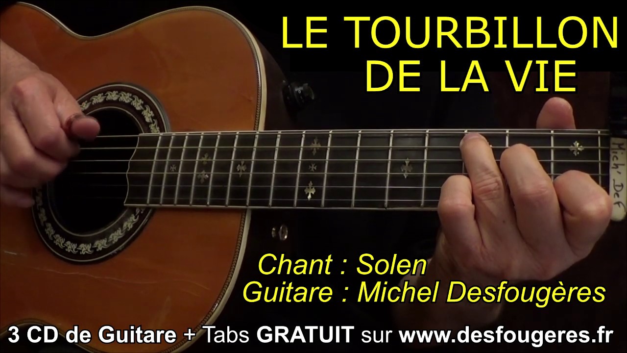 LE TOURBILLON DE LA VIE - Facile 2 accords DO et SOL - Démo pour mes élèves (et pour les autres ;o)
