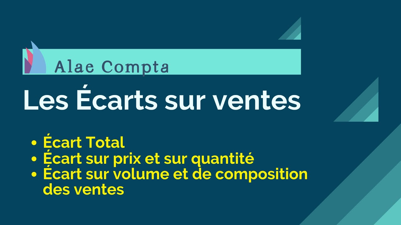 Gestion Budgétaire : les Écarts sur ventes (Cours avec exemple) en DARIJA