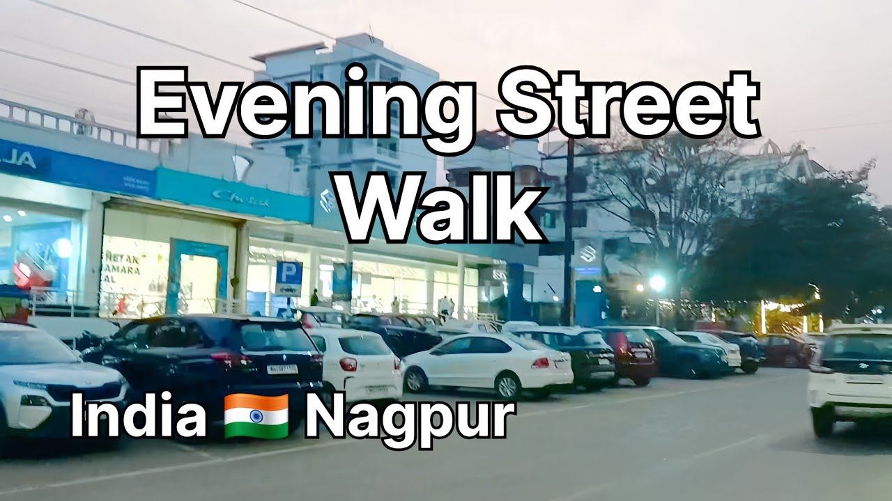 🇮🇳 [4k] Nagpur After Dark: A Street Walk Experience. India