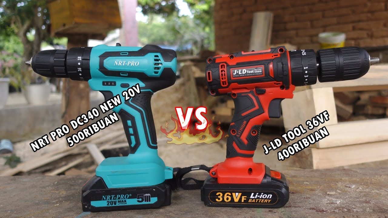 Adu bor baterai murah terlaris! mana paling bagus?? JLD TOOL 36V melawan NRT PRO DC-340 terbaru!!