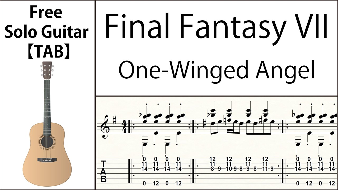FINAL FANTASY VII - One-Winged Angel | Fingerstyle Guitar | Score & TAB