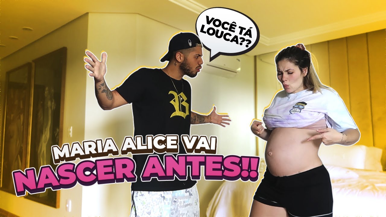 VOU ADIANTAR O NASCIMENTO DA MARIA ALICE E ELE NÃO GOSTOU!!