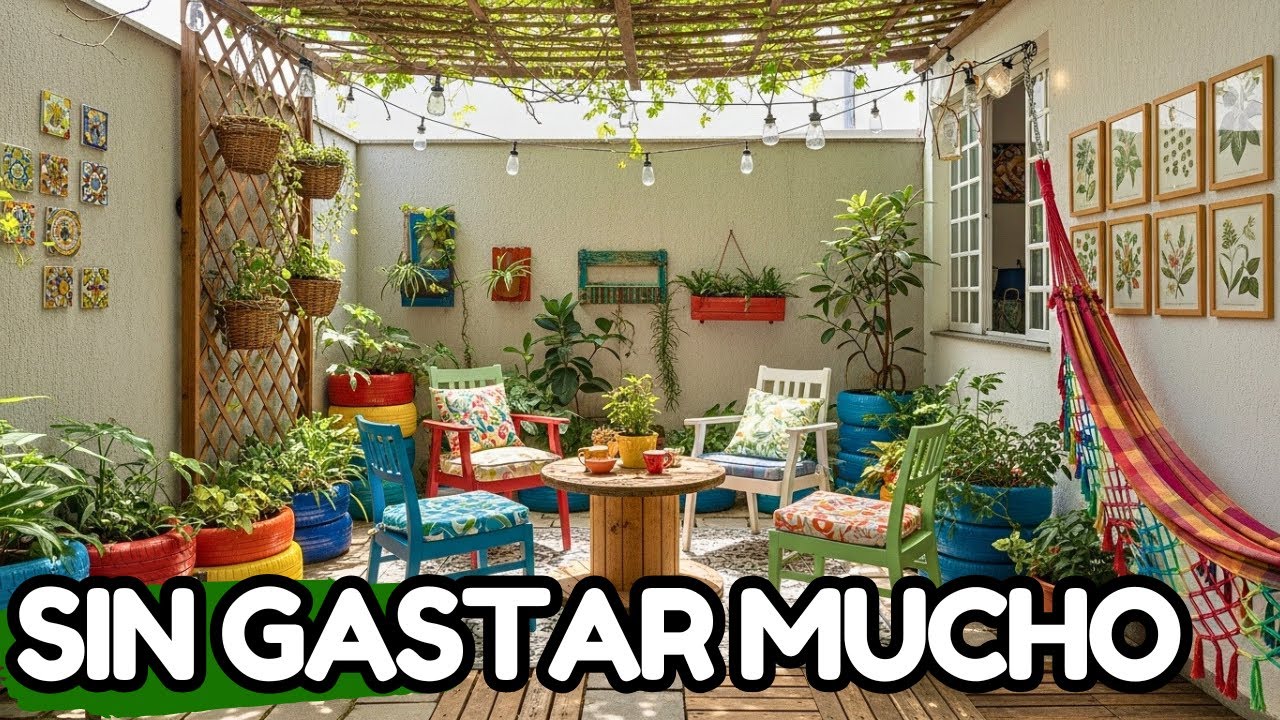 Patio pequeño hermoso gastando casi nada: Trucos que funcionan