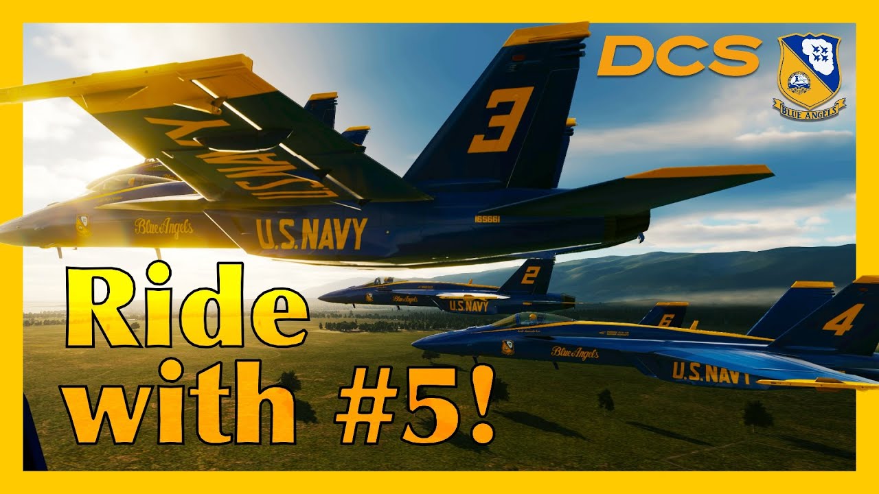 Fly in a Blue Angel Solo Jet in DCS! DCS World Blue Angels Ride Along
