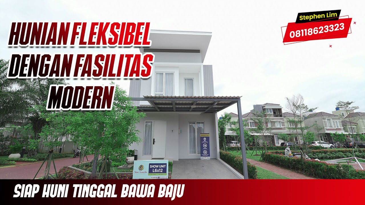 HUNIAN FLEKSIBEL DENGAN KAPASITAS MODERN!! Review Rumah di Cluster New Amarilo @ Gading Serpong