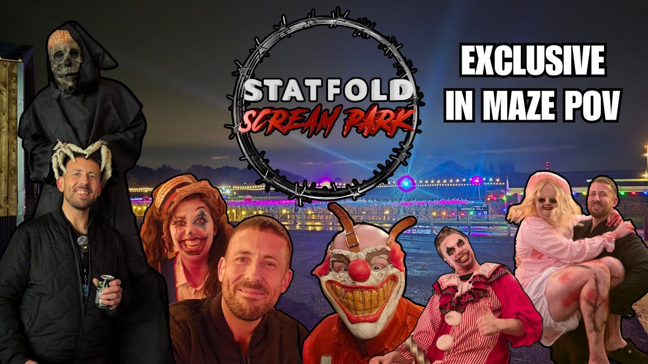 EXCLUSIVE Statfold Scream Park Sneak Peek 2025! ( Maze POV )