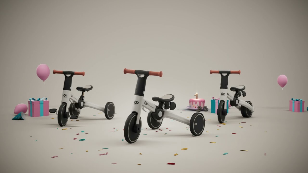 Kinderkraft 4TRIKE &ndash; tř&iacute;kolka | skl&aacute;dac&iacute; a odoln&aacute; tř&iacute;kolka 3v1