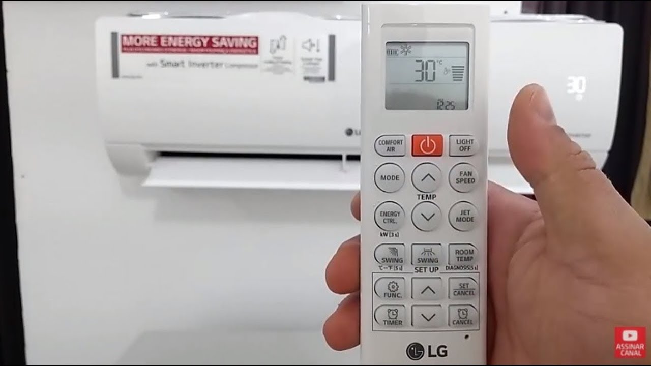 COMO USAR CONTROLE AR LG INVERTER E CONFIGURAR