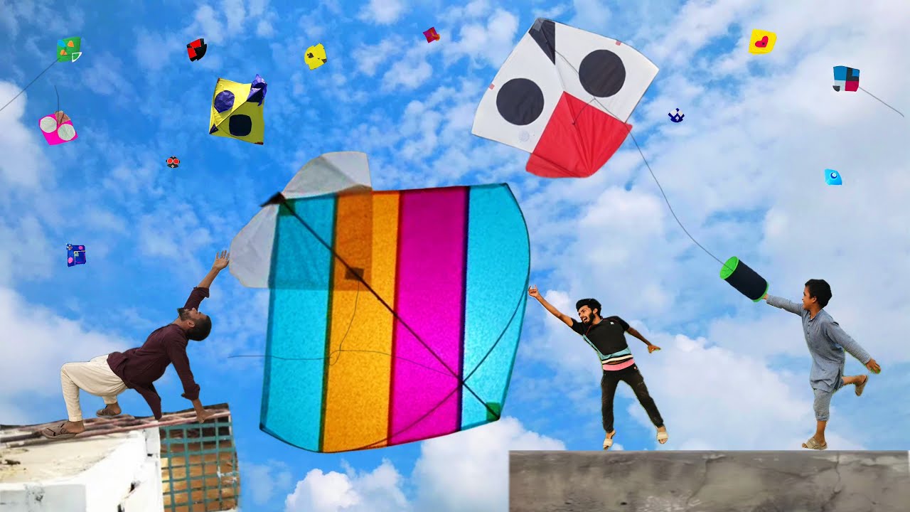 Big kite Video kite Caught | Kite Challenge | kite Flying