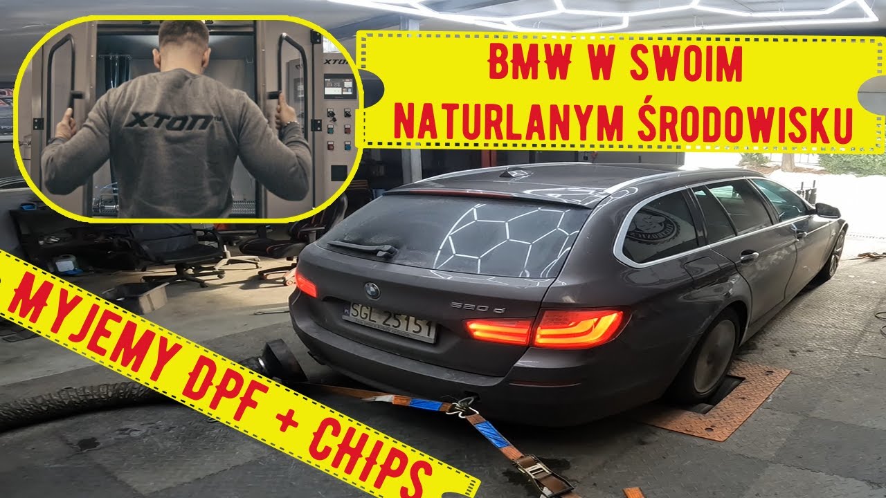 BMW F11 520d mały serwis DPF + rzecz nieodłączna czyli chiptuning