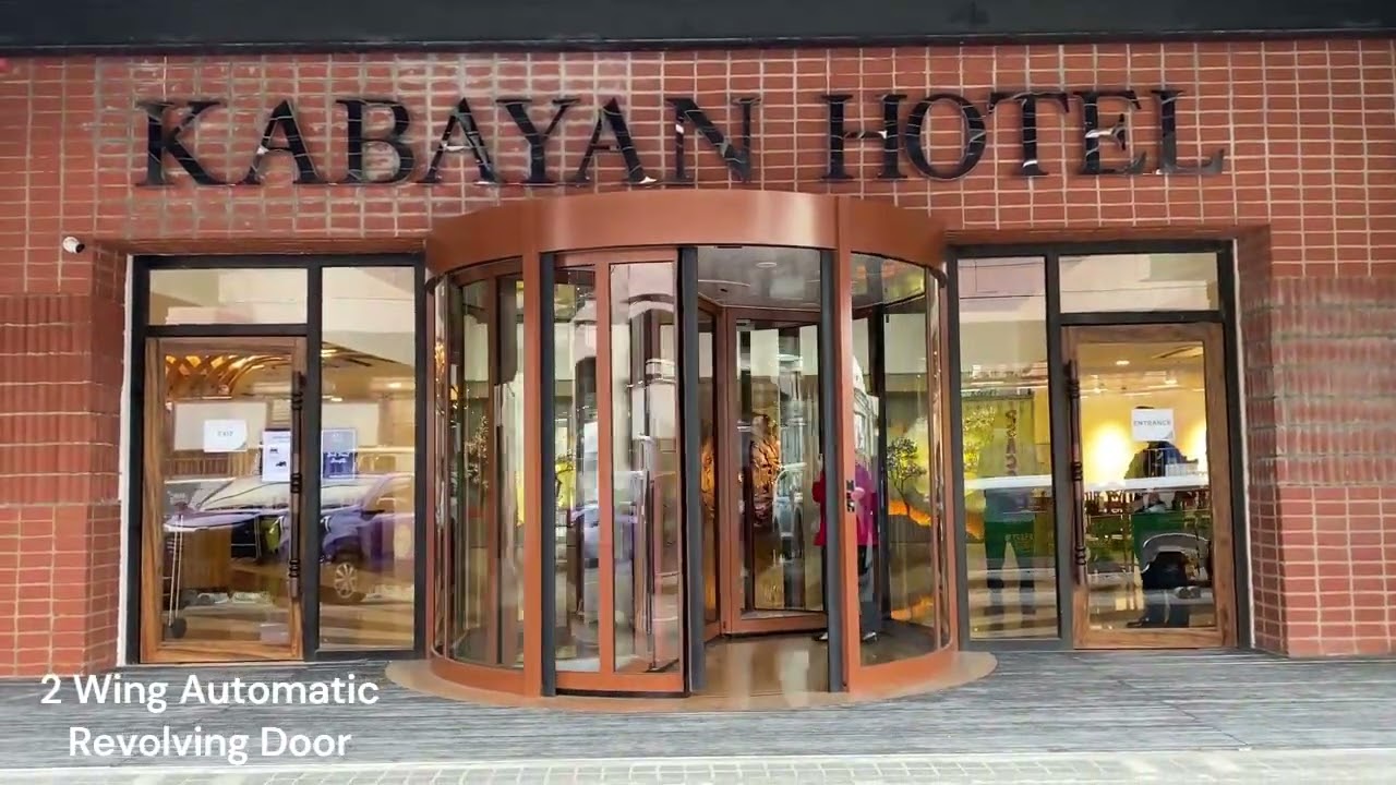 DOORMAX Automatic 2 Wing Revolving Door Kabayan Hotel