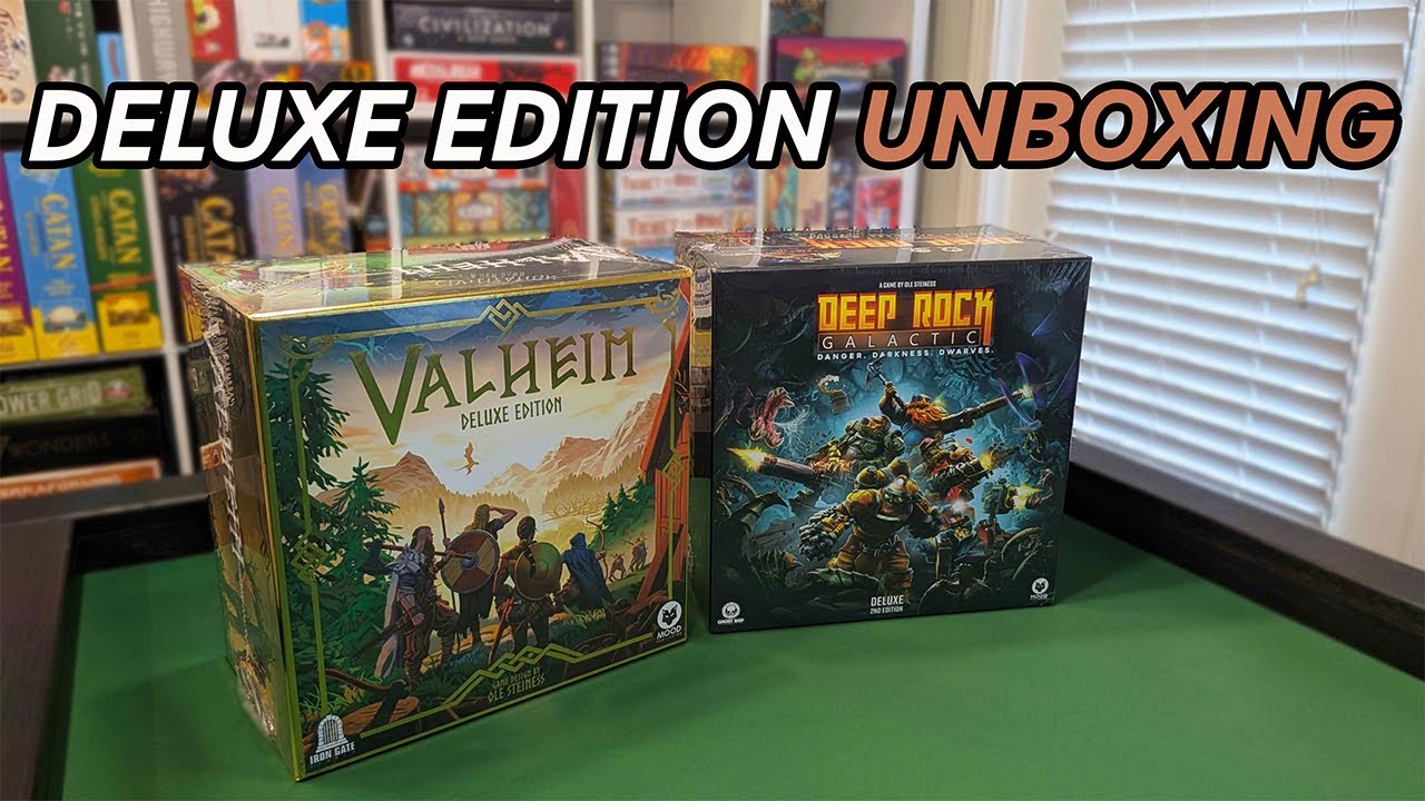 Распаковка Valheim и Deep Rock Galactic Deluxe Edition | Настольные игры, адаптированные под виде...