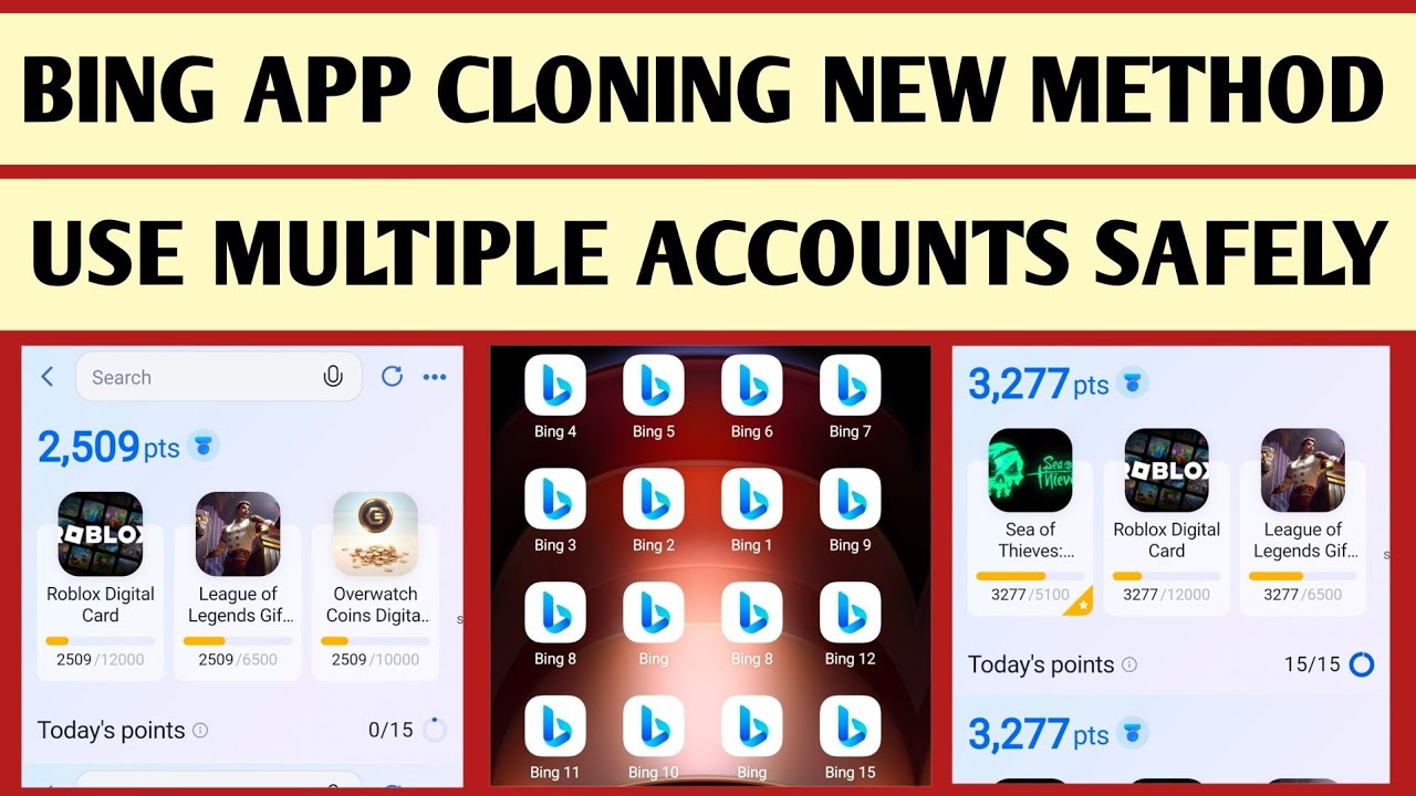 Microsoft Rewards New Update &mdash; Bing App Cloning Method Earn More