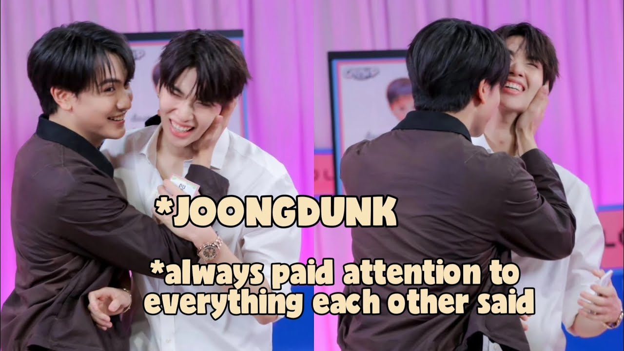 [JOONGDUNK] always paid attention to everything each other said