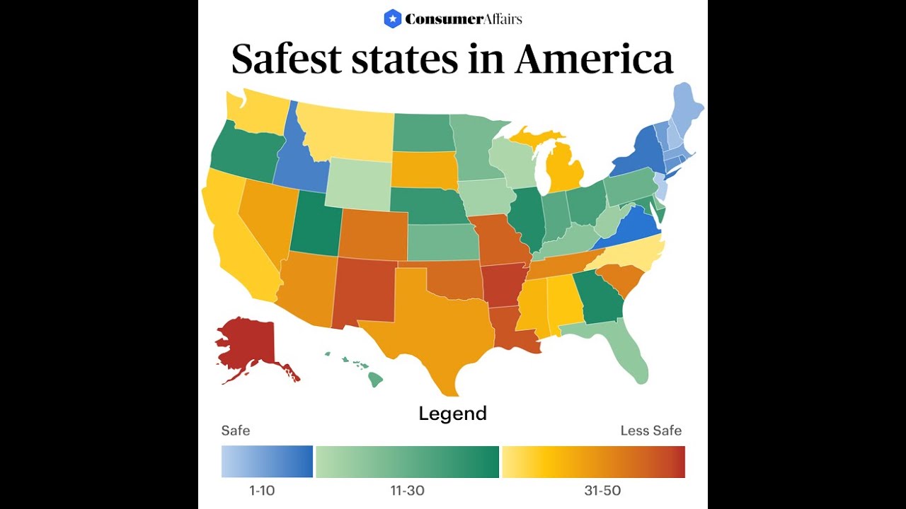 Top 10 Safest Safest in USA | Safest States in 2023 | Safe Cities in USA |Safe places to live in USA